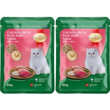 Smartheart Pouch Tavuk ve Pirinçle Ton Balığı 85 gr (2 Paketi)
