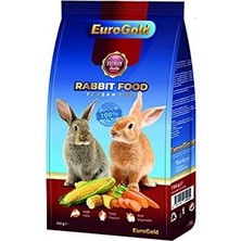 Eurogold Kurutulmuş Sebzeli Tavşan Yemi, Doğal Içerik, 750 gr 3lü Paket