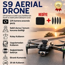 Hzl S9 4K Kamera Drone Uzaktan Kumandalı Mini Quadcopter Çocuklar İçin Uygun, Katlanabilir, RC Drone