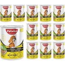 Büyük Pazar Store Yavru Köpek Tavuklu ve Jöleli Konserve Mama 400 gr x 12 Adet