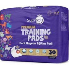 Supreme Dog Premium Kedi Köpek Eğitim Pedi 4 Kat 60 x 90 cm 30'lu Paket