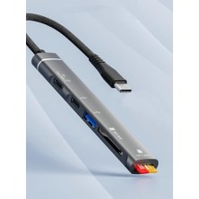 Type-C Uclu 15 Uyumlu Sd Kart Tf Kart Micro Sd Kart Okuyucu USB 3.0 Girişli 10 ve Galaxy S23 Uyumlu Tak Çalıştır ZR562