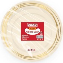 Karton Tabak, Orta Boy, 19 Cm, 10 Adet, Tek Kullanımlık