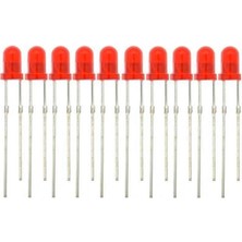 Kırmızı LED - 3mm - 10 Adet