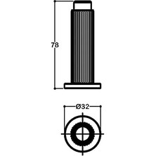 1018 Krom Kapı Stoper - DDS1018 0032 Cr-Cr-P6