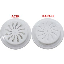 Cam Menfezi Baca Kapağı Ayarlı Doğalgaz Beyaz - Aç-Kapa Ayarlanabilir Soğuk Hava Engelleyen Cam Menfezi - Panel Hava Kapaklı Havalandırma Menfezi