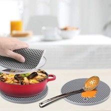 Silikon,tencere ve Çaydanlık Altlığı,yanmaz Yapışmaz Silikon (Yuvarlak)