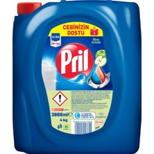 Pril Elma Kokulu Elde Yıkama Sıvı Bulaşık Deterjanı 1 x 4 Kg, Elma 4kg
