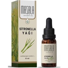 Masala Saf Sitronella Yağı 10 Ml. - (Citronella Oil) Cymbopogon Nardus