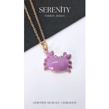 Serenity Renkli Yengeç Figür Çelik Kolye