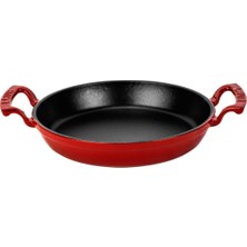 Metal Lv Y Tv 20 Shn R Döküm Yuvarlak Sahan, 20 Cm, Kırmızı