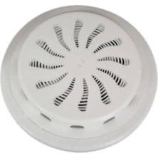 Ayarlı Doğalgaz Cam Menfezi Beyaz Ø18CM - Aç-Kapa Ayarlanabilir Soğuk Hava Engelleyen Cam Menfezi - Şeffaf Panel Hava Kapaklı Havalandırma Menfezi