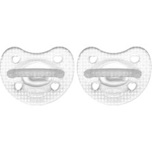 Chicco Physioforma Crystal, Emzik 2-6 Aylık, 2'li, Şeffaf/beyaz