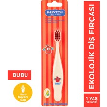 Ekolojik Babyton Diş Fırçası Bubu 1 Yaş ve Üzeri İçin Düz Desenli Paraben