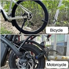 Yüksek Güvenlikli Çelik Kilit – Bisiklet Motosiklet Scooter ve Bebek Arabası Için Dayanıklı Koruma