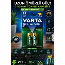 Anı Ofis Kırtasiye 2100 Mah Aa Şarjlı Kalem Pil 2’li – Uzun Ömürlü, Yüksek Kapasiteli, Hazır Kullanım
