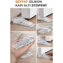 Şeffaf Silikon Kapı Altı Stoperi Tutucu Kapı Durdurucu