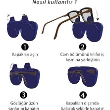 Katlanabilir Silikon Gözlük Kılıfı Kırmızı
