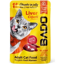 Bado Yetişkin Yaş Kedi Maması Ciğerli 85 gr