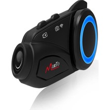 Yeni Sürüm Maxto M3 Intercom 360 Derece Dönen Kask Klipsli Kameralı Motosiklet Kask Intercomu
