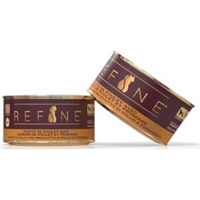 Refine Kısır Kedi Konservesi Tavuk Jambonlu ve Peynirli Tavuk 85 gr