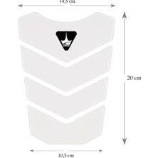 Tank Pad, Triumph ile Uyumlu Tank Pad, Kaydırmaz Motosiket Tank Padi, Dayanıklı Motosiklet Yakıt Tankı Koruma. GT02 (Şeffaf - Transparan)