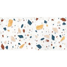 Yer Kaplama Zemin Kaplama Folyosu 65X130 cm Renkli Mermer