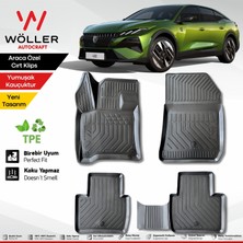 Wöller Yeni Peugeot 408 Paspas Hybrid 2025 Sonrası Uyumlu 3D Havuzlu Paspas