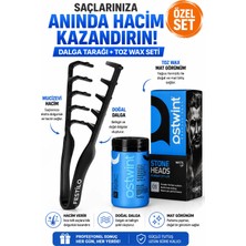 hugin sho Mucizevi Tarak Toz Wax  Seti 2 'li Hacim Veren Sabitleyen Set