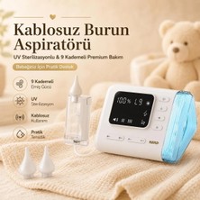 Neno Nariz Kablosuz Burun Aspiratörü – Uv Sterilizasyonlu, 9 Kademeli Premium Nazal Aspiratör
