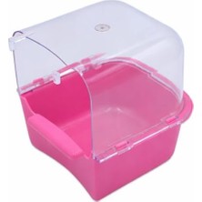 Muhabbet Kuşu Banyosu ‎14X13X9 cm (Pembe)