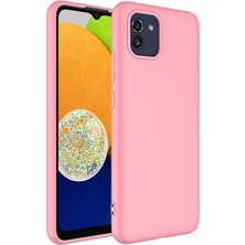 Tekno Grup Galaxy A03 Kılıf Içi Kadife Yumuşak Lansman Kılıf-Açık Pembe