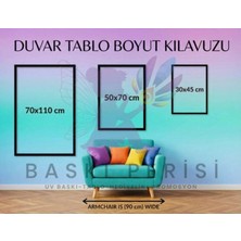 Baskı Perisi Modern Sanat Cam Tablo 629