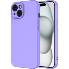 Tekno Grup Iphone 15 Kılıf Içi Kadife Yumuşak Lansman Kılıf-Lila