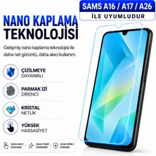 Powerfox Samsung A16/A17/A26 Uyumlu Cam Karışımlı Nano Cam Ekran Koruyucu | 9h+ Çizilme Direnci | Yüksek Dokunmatik Hassasiyet