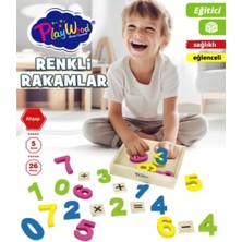 Özbience Renkli Ahşap 26 Parça Kasa ile Eğlenceli Öğrenme Seti