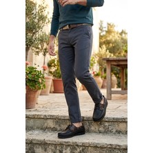 Ayakkabı Fuarı Elit SLDEX01C Erkek Hakiki Deri Casual Ayakkabı Siyah - Kahverengi