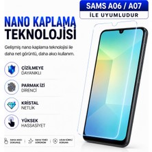 Powerfox Samsung A07/A06 Uyumlu Cam Karışımlı Nano Cam Ekran Koruyucu | 9h+ Çizilme Direnci | Yüksek Dokunmatik Hassasiyet