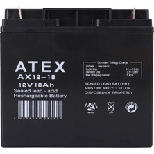 Hobilinka Atex AX12-18 12V 18AH Akü