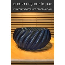 Özbience Modern Dekoratif Şekerlik, Şık Sofra Sunumu Için Saklama Kabı