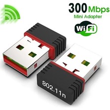 USB Wifi Adaptörü 802.11N Anten 300 Mbps USB Kablosuz Alıcı Dongle Ağ Kartı Masaüstü Güçlendirici
