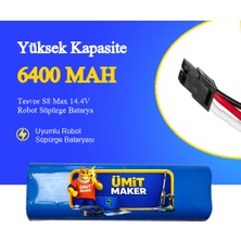 Ümit Maker Tesvor S8 Max Robot Süpürge 6400 Mah Batarya