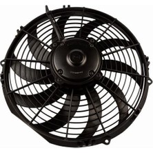 Kormas Üniversal Fan Motoru 24V 12'' Komple Yassı Ince Emici Kalın Motor Helis Fan