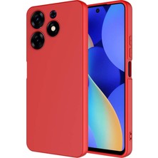 Tekno Grup Tecno Spark 10 Pro Kılıf Içi Kadife Yumuşak Lansman Kılıf-Kırmızı