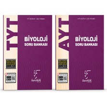 Karekök Yayınları Tyt Ayt Biyoloji Soru Bankası Seti 2 Kitap Üniversite Hazırlık Lise Yardımcı