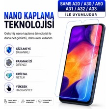 Powerfox Samsung A50/A20/A30/A31/A32/A33 Uyumlu Cam Karışımlı Nano Cam Ekran Koruyucu | 9h+ Çizilme Direnci | Yüksek Dokunmatik Hassasiyet