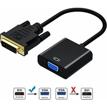 Yeni 2025 1080P Dvı-D VGA Adaptörü Kablosu 24+1 Video Dönüştürücü Bağlayıcı Kablo Dvı Erkek VGA Dişi