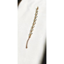 El Yapımı Inci Bileklik, Tasarım Inci Bileklik, Gold,bijuteri Takı, Handmade