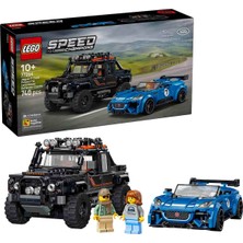 LEGO Speed Champions Jaguar Project 7 ve Land Rover Defender 77264 - 10 Yaş ve Üzeri Çocuklar Için Yaratıcı Oyuncak Yapım Seti (740 Parça)