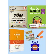 Tonguç Akademi 4. Sınıf Tüm Dersler Soru Bankası + Deneme Sınavı + 4 Te N 5 E Hazırlık Kitabı